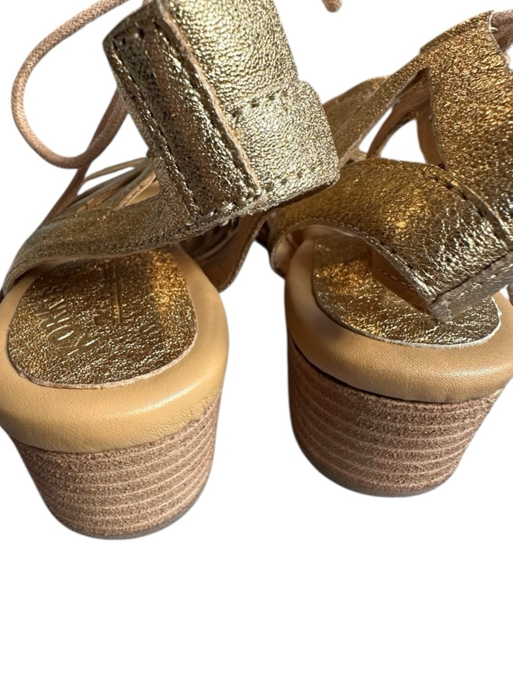 NEW Kork-Ease Gold Gladiator Sandals | Metallic Leather Comfort | Summer Travel - Picture 6 of 9
